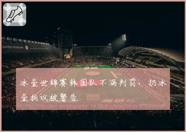 冰壶世锦赛韩国队不满判罚，扔冰壶抗议被警告